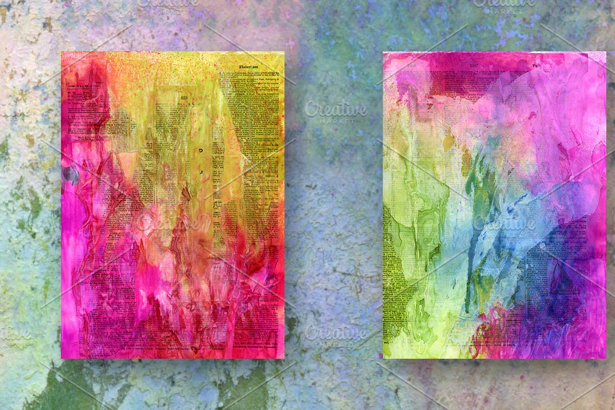 Mixed Media Backgrounds + Bonus!, a Texture Graphic by TheUrbanLine (Photo 10 of 17)