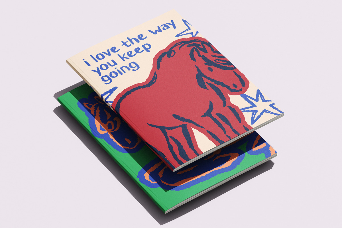 Doodle, scribble horse posters set, an Animal Illustration by Good Studio (Photo 10 of 11)