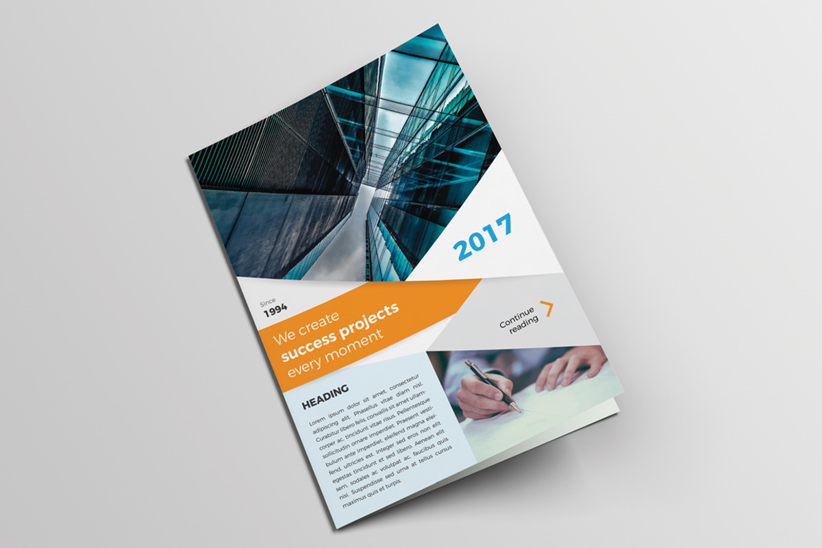 Business A4 Brochure Template Cover, a Brochure Template by Knofe