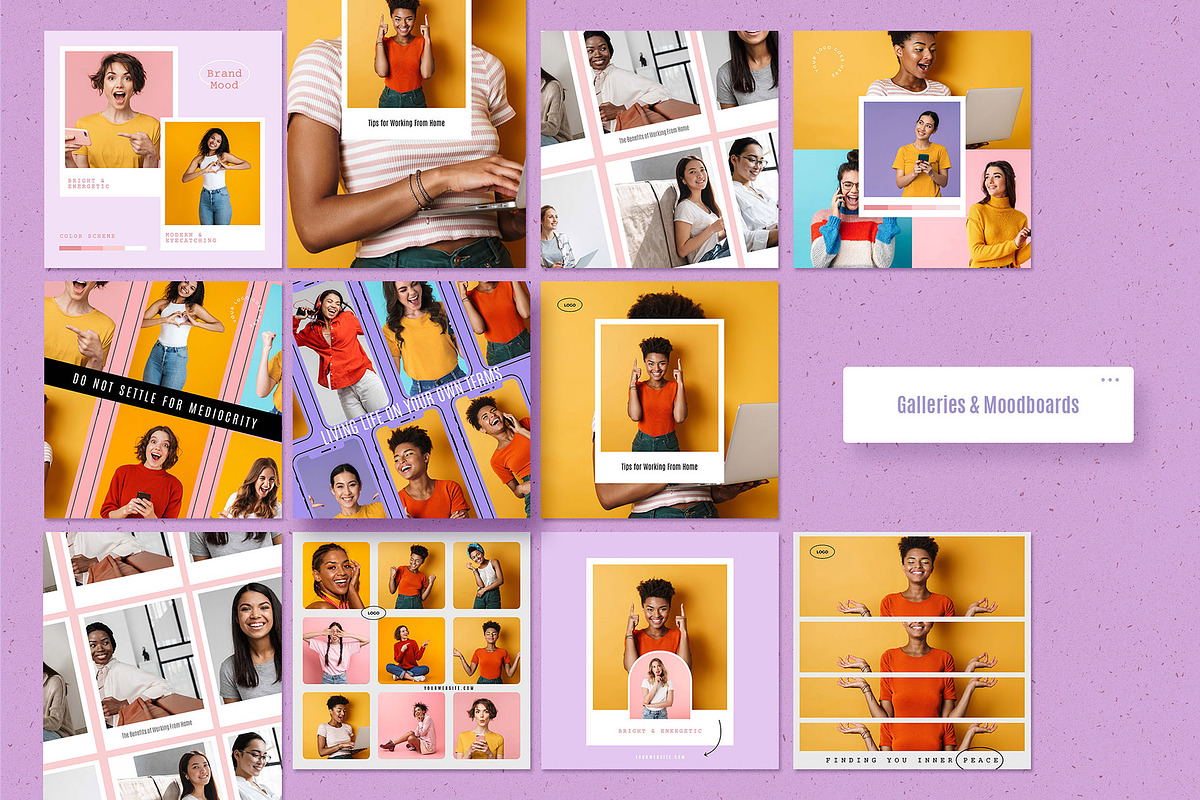Energetic Instagram Templates CANVA, a Social Media Template by AndrewPixel (Photo 20 of 27)