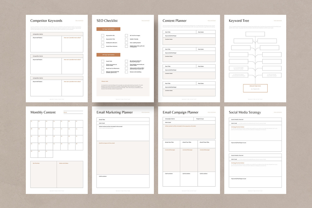 Marketing Strategy Workbook CANVA, a Marketing Template by AndrewPixel (Photo 10 of 13)