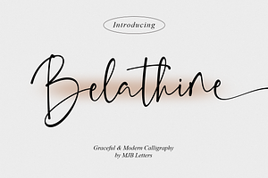Belathine - Modern Script Font