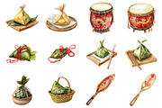 Dragon Boat Festival Clipart, an Illustration by Design Market (Thumbnail 3 of 3)