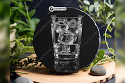 Whiskey Glass Ice Cubes Beverage, a Background Graphic by LaseredNinja (Thumbnail 3 of 7)