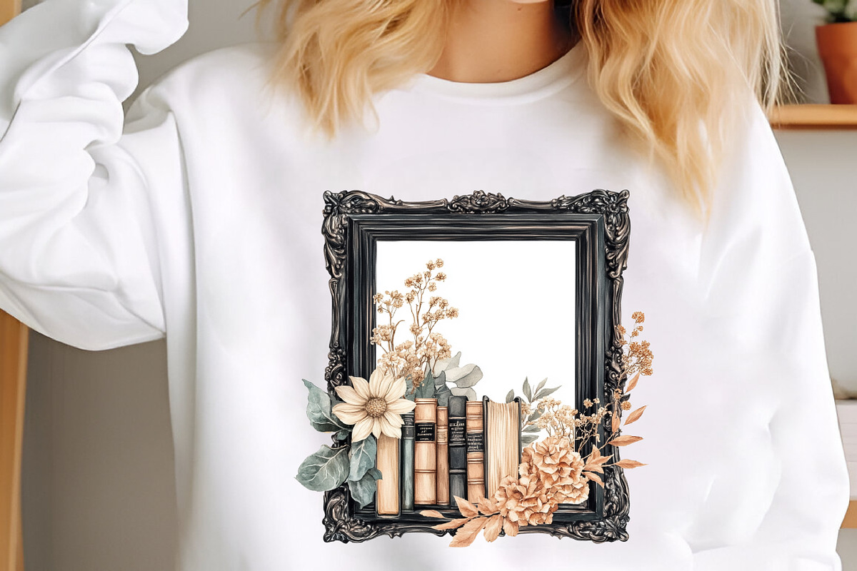 Watercolor Black Books and Frames, a Seasonal Illustration by designcity5 (Photo 4 of 5)