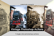 Vintage Look Photoshop Actions Pack, an Action Add-On by Voleshads (Thumbnail 1 of 15)
