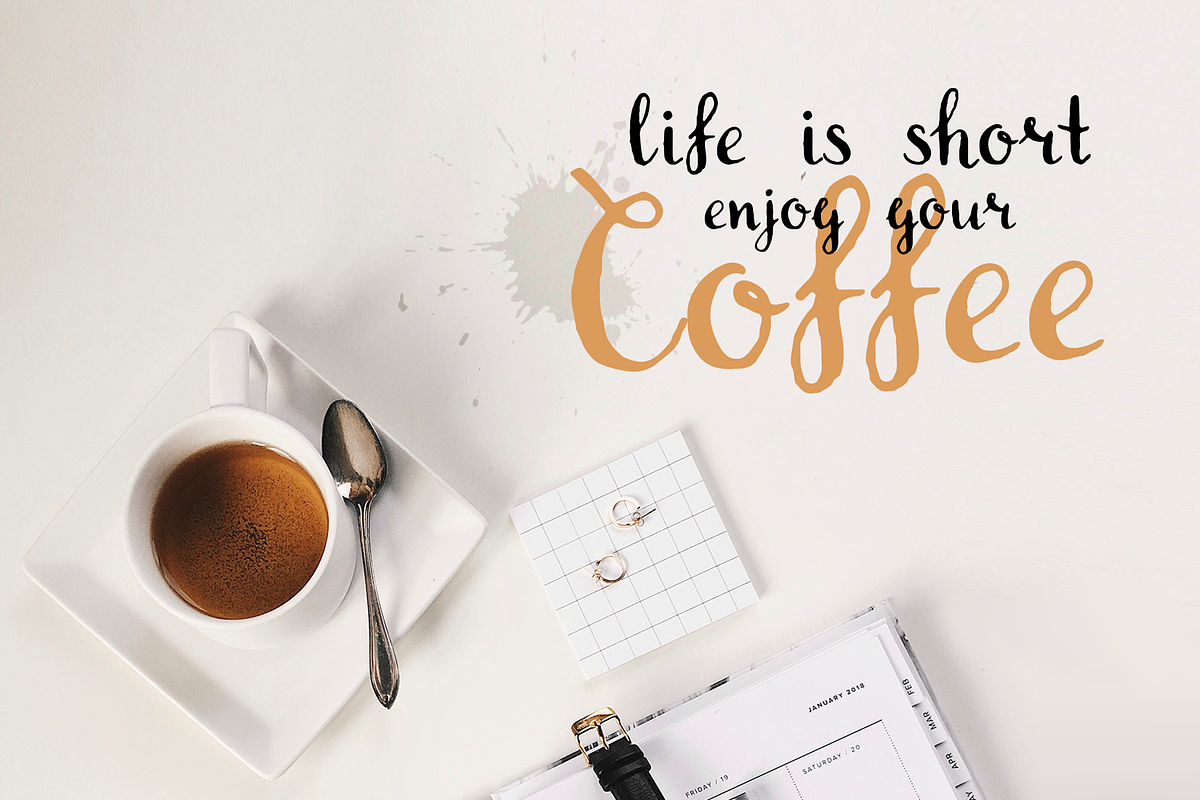 Nattilly Script font preview 6