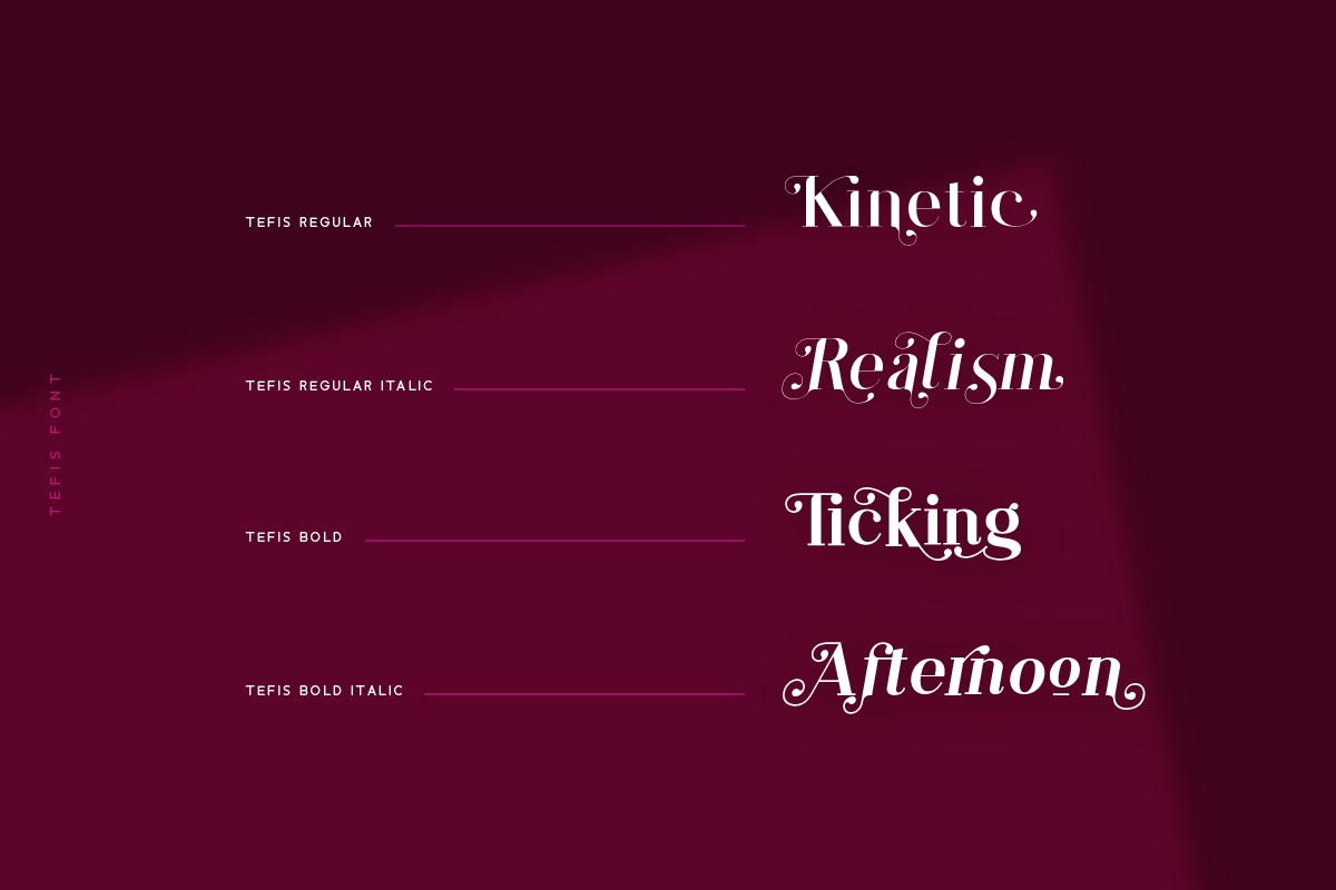 Tefis Font • 30% off, a Serif Font by vuuuds (Photo 11 of 13)