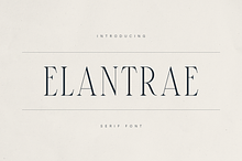 Elantrae – Elegant Modern Serif Font