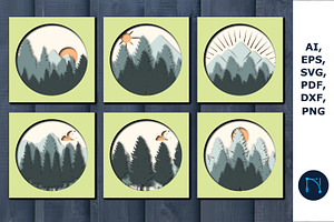 Layer Forest SVG Cricut Bundle SVG