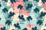 Sea & Palms. 6 seamless patterns., a Pattern Graphic by Nadia Grapes (Thumbnail 3 of 7)