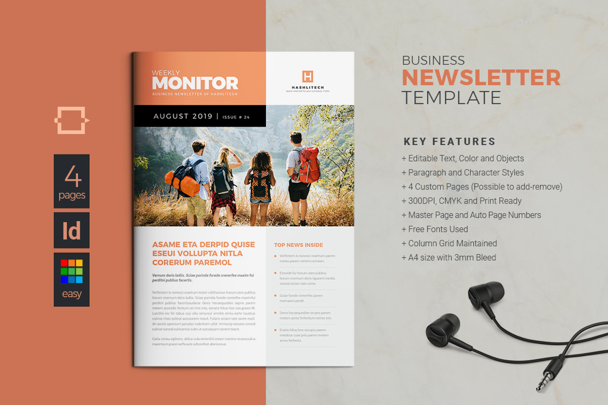 Business Newsletter, a Brochure Template by DesignJanala (Photo 1 of 4)