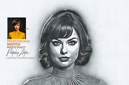 Professional Sketch Photoshop Action, an Action Add-On by MRI STUDIO