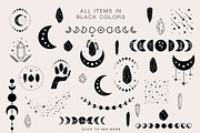 Boho moon & stars Illustrations set, an Illustration by Art Dari Autumn (Thumbnail 12 of 15)