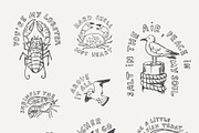 Vintage Coastal Sketches Bundle, an Outline Icon by Anastasiya Klempach (Thumbnail 3 of 14)