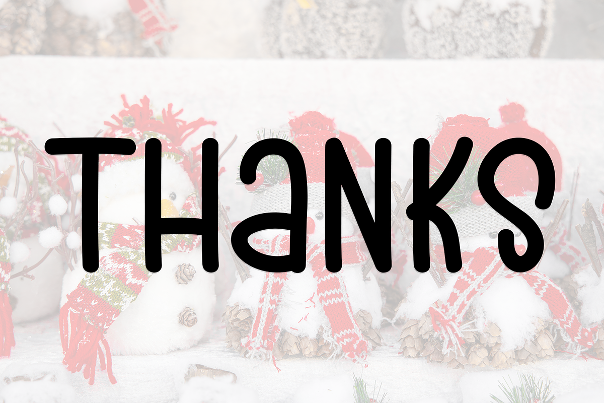 Christmas Happiness, a Sans Serif Font by FreshTypeINK (Photo 7 of 8)