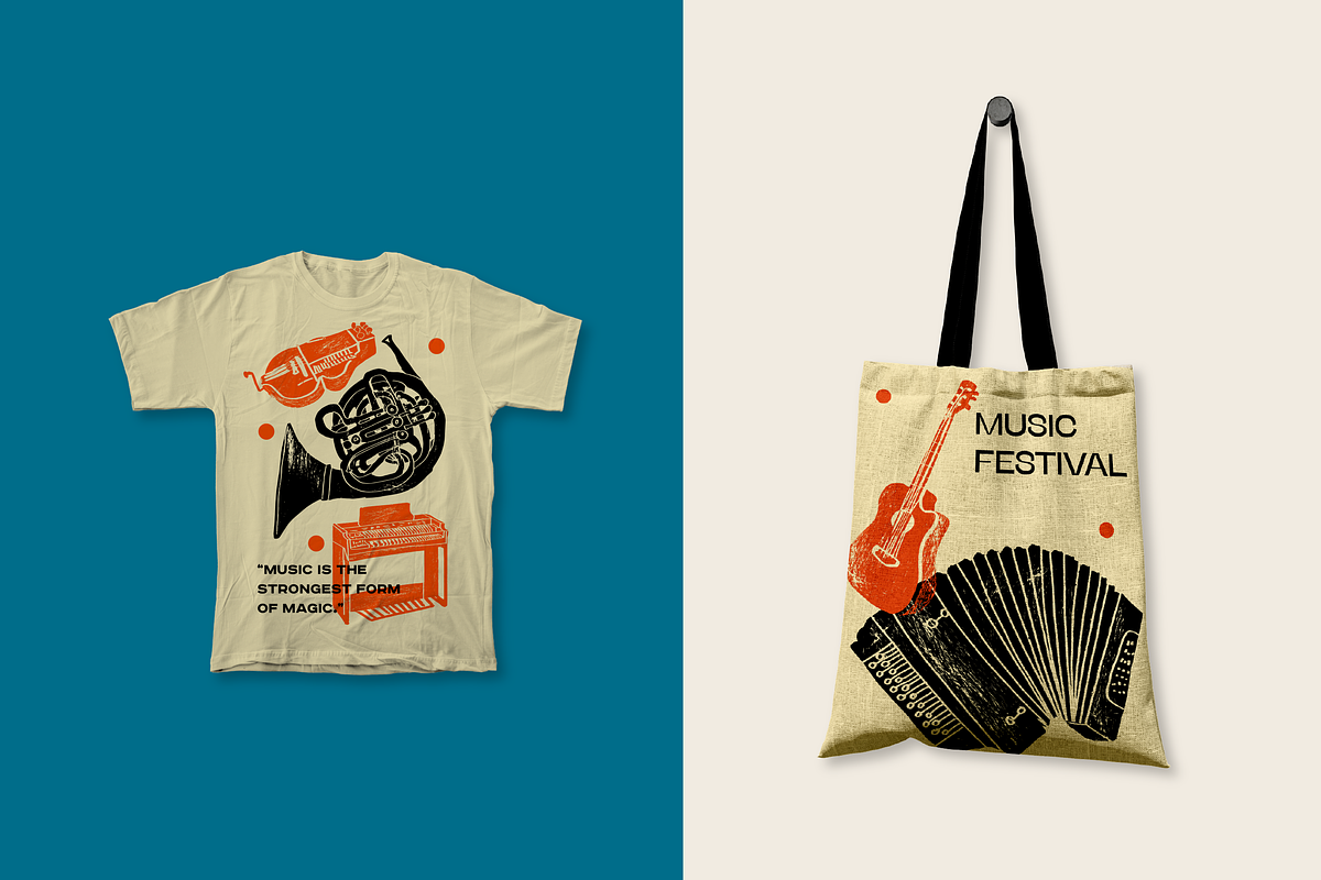Musical instruments illustrations, an Illustration by Zhuna (Photo 14 of 16)