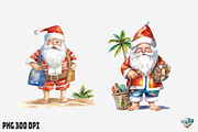 Summer Christmas Santa Claus, an Illustration by Gemstone (Thumbnail 10 of 12)