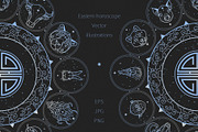 Eastern horoscope. Vector drawings, an Animal Illustration by Nadia Murash (Thumbnail 1 of 5)