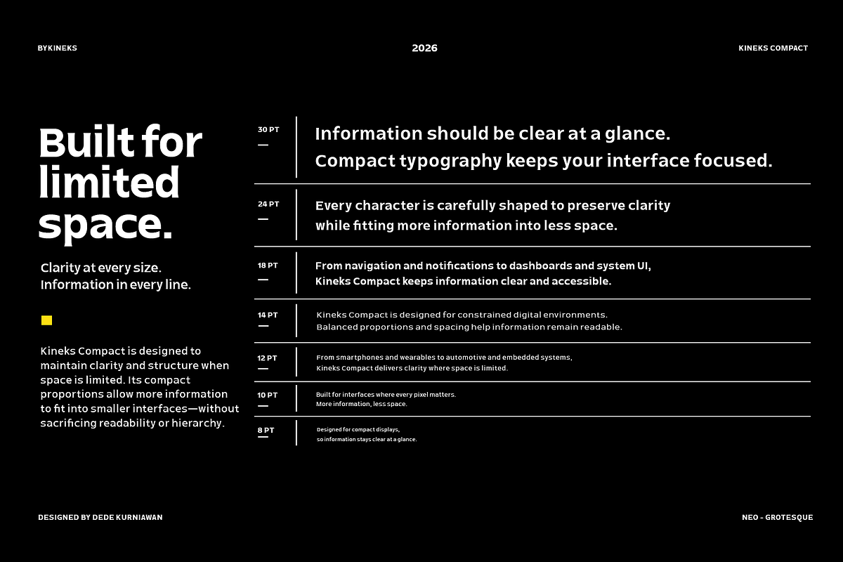 Kineks Compact | Neo-Grotesque, a Sans Serif Font by By Kineks (Photo 9 of 10)