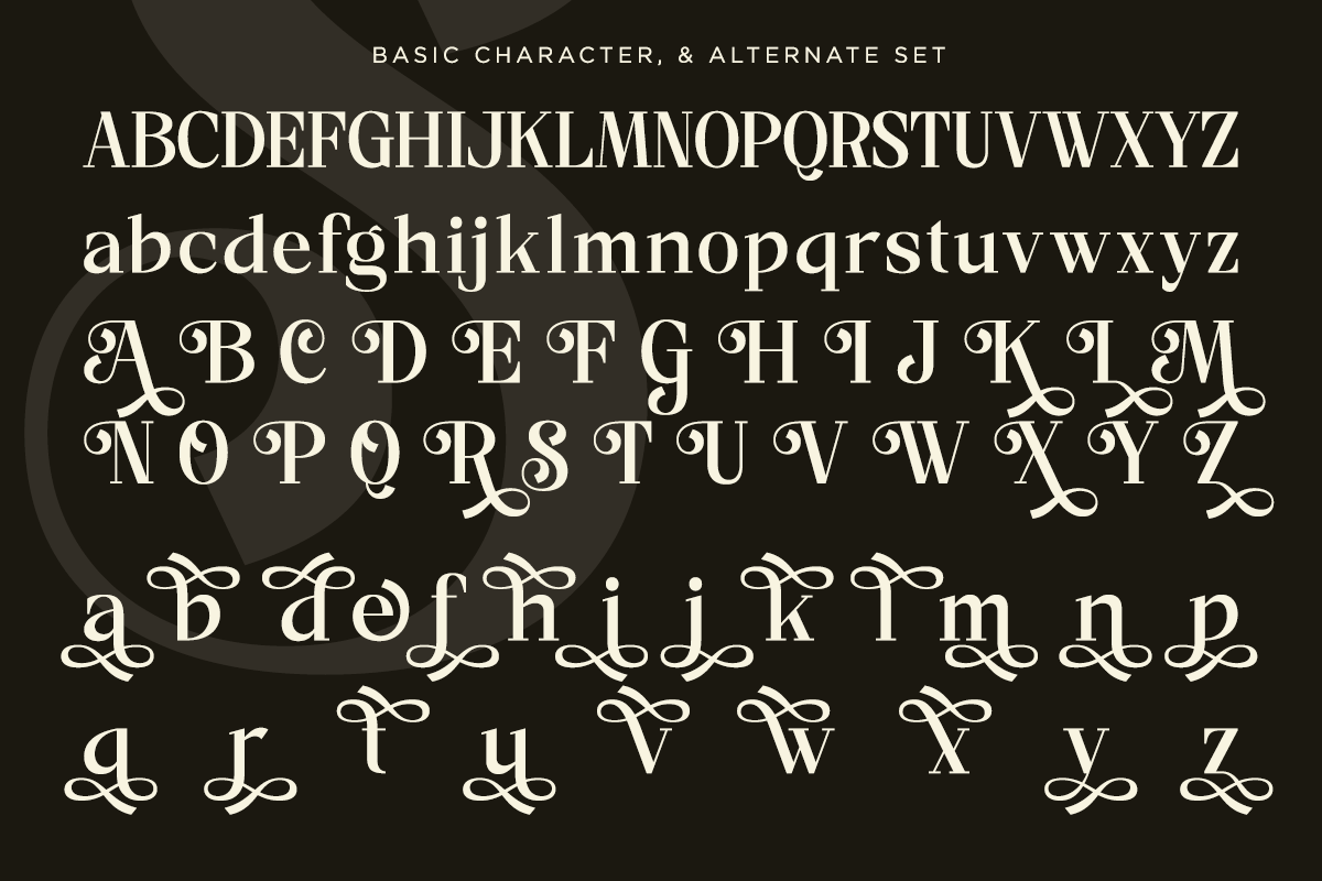 Maloine - Decorative Serif Font, a Serif Font by RagamKata (Photo 9 of 10)