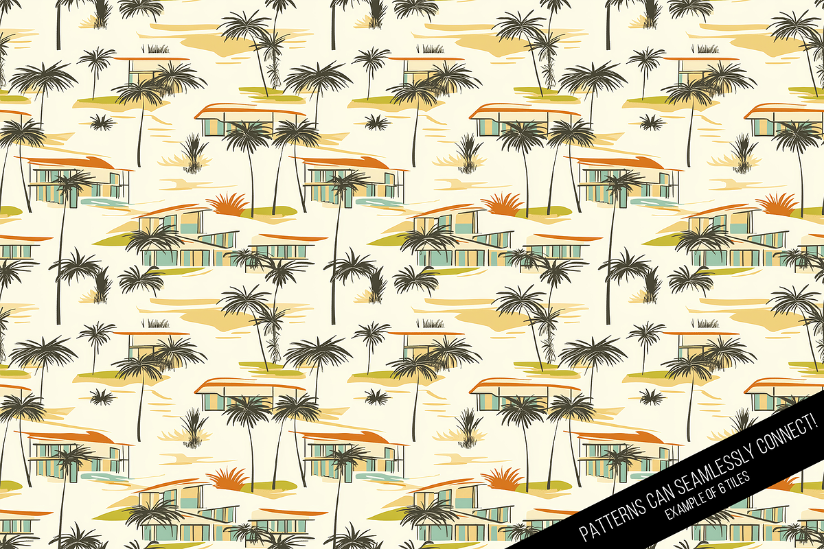 Vintage Palm Springs Seamless, a Pattern Graphic by Chromolume Studio (Photo 10 of 15)