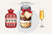 Cozy Christmas Watercolor Clipart, an Illustration by Artnoy (Thumbnail 3 of 8)