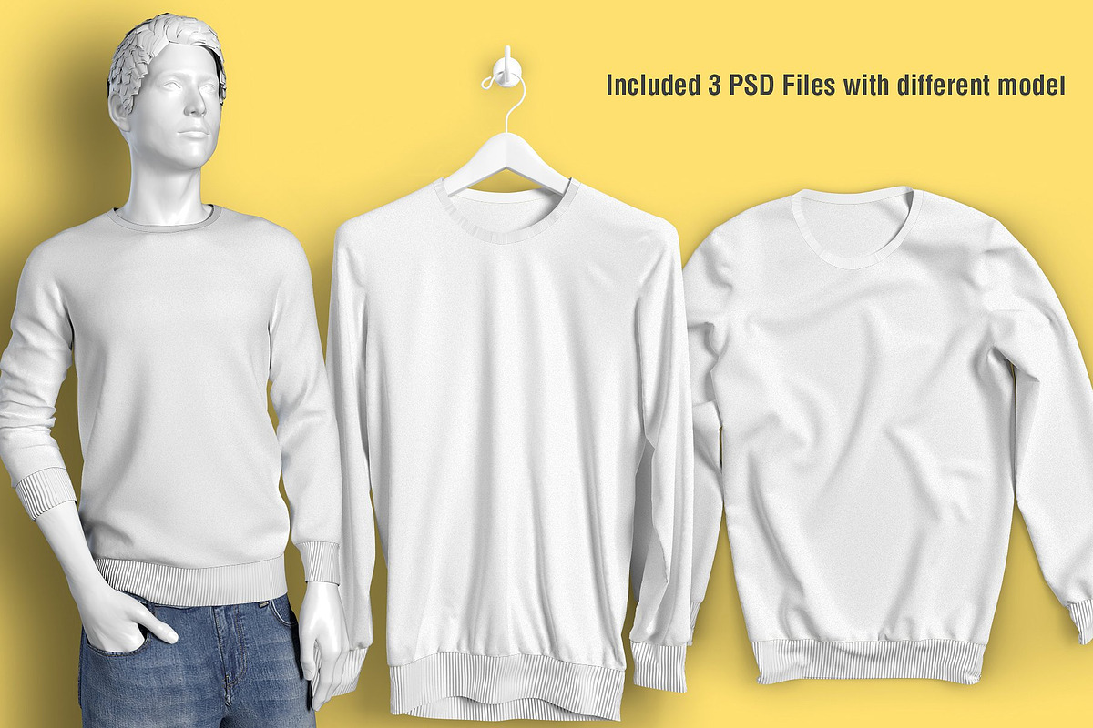 Long Sleeve T-shirt Mockups, a Shirt Mockup by simuradi (Photo 4 of 5)
