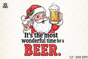 Funny Santa Christmas Sublimation, an Illustration by Libby Wishes
