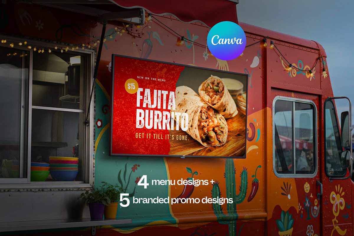 Tacos TV Menu Template for Canva, a Marketing Template by Evan Olsen Studios (Photo 3 of 9)