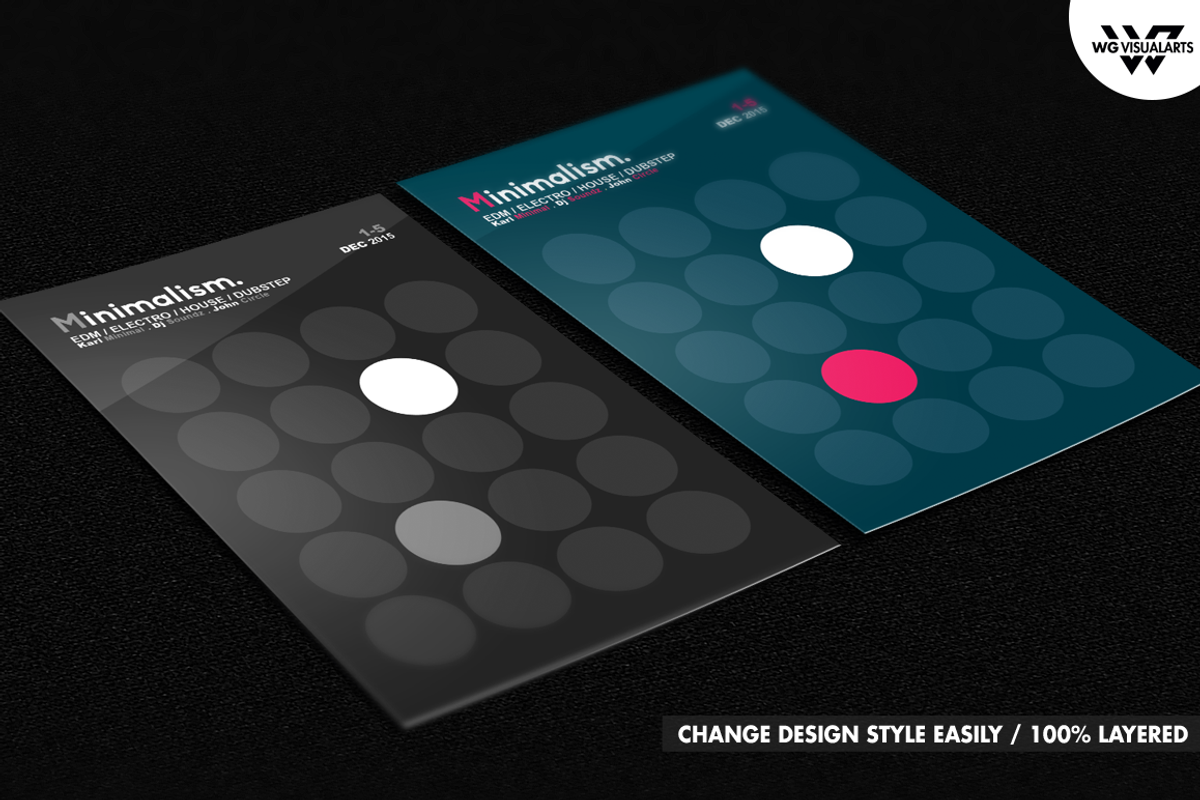 MINIMALISM Flyer Template, a Flyer Template by WG DESIGN (Photo 3 of 5)