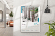 Wall Calendar 2024, a Print Template by Uiparvin (Thumbnail 2 of 2)