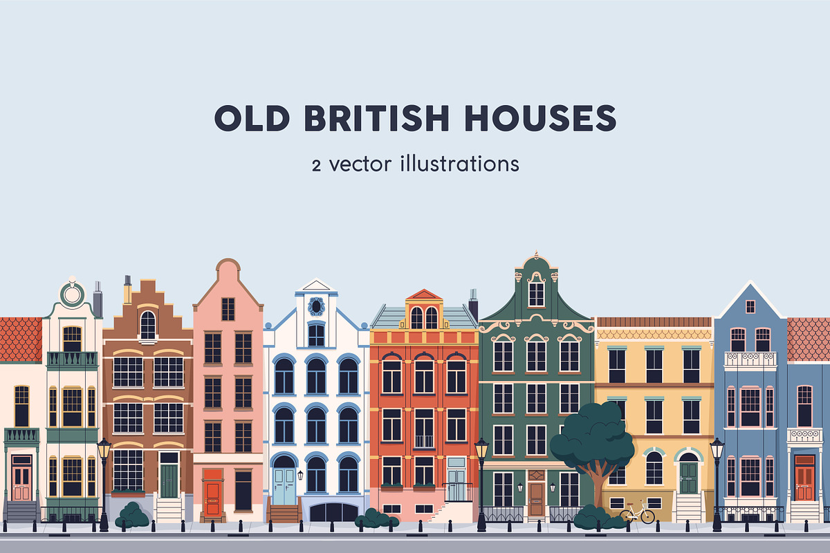 Old UK houses, English architecture, an Object Illustration by Good Studio (Photo 1 of 6)