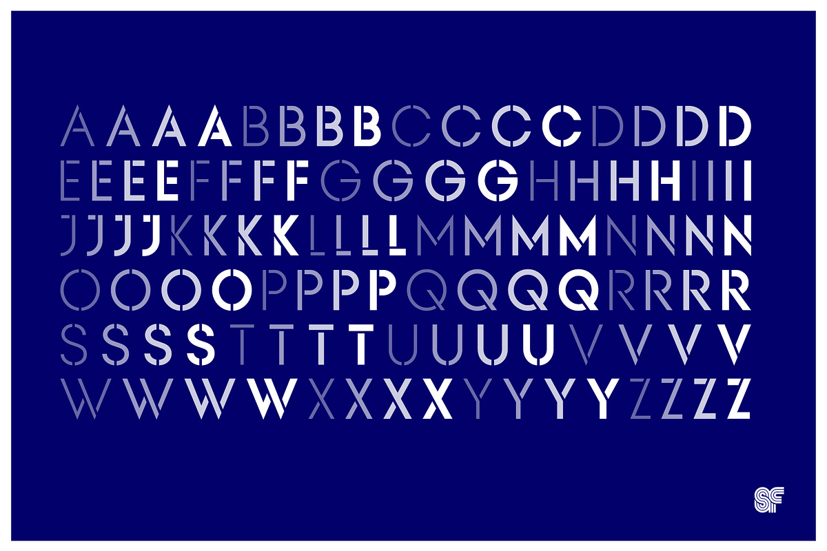 KAPITAL | 8 Fonts 4 Sans 4 Stencil, a Sans Serif Font by Superfried Font Shop (Photo 2 of 9)
