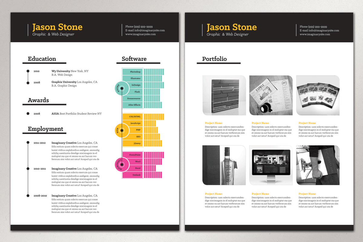 Professional Resume/CV, a Resume Template by FDwight (Photo 2 of 3)