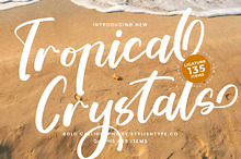 Tropical Crystals Bold Calligraphy