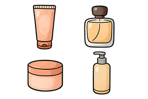 Skincare and fragrance products, an Object Illustration by ZinetroN