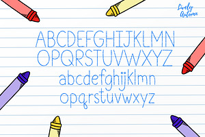 Crayon Font Handwriting Font