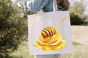 Watercolor Spring Bee Clipart Bundle, an Illustration by Canvas Craft (Thumbnail 5 of 7)