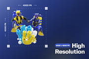 Dive Scenes 3D Character Pack, a Characters & Person 3D Model by Haps Space (Thumbnail 2 of 4)