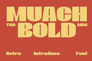 Muach Bold – Retro Display Font