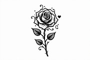Romantic Rose Vector Pack, an Illustration by Designer_Momina (Thumbnail 8 of 9)