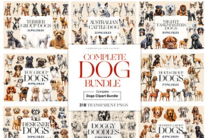 Dog Clipart Bundle 318 Images