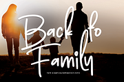 Back To Family | Script Font, a Script Font by Scratchones (Thumbnail 1 of 8)
