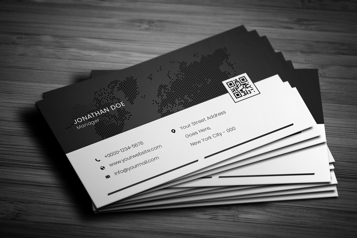 Minimal Corporate Business Card, a Business Card Template by Saman Osama (Photo 2 of 4)