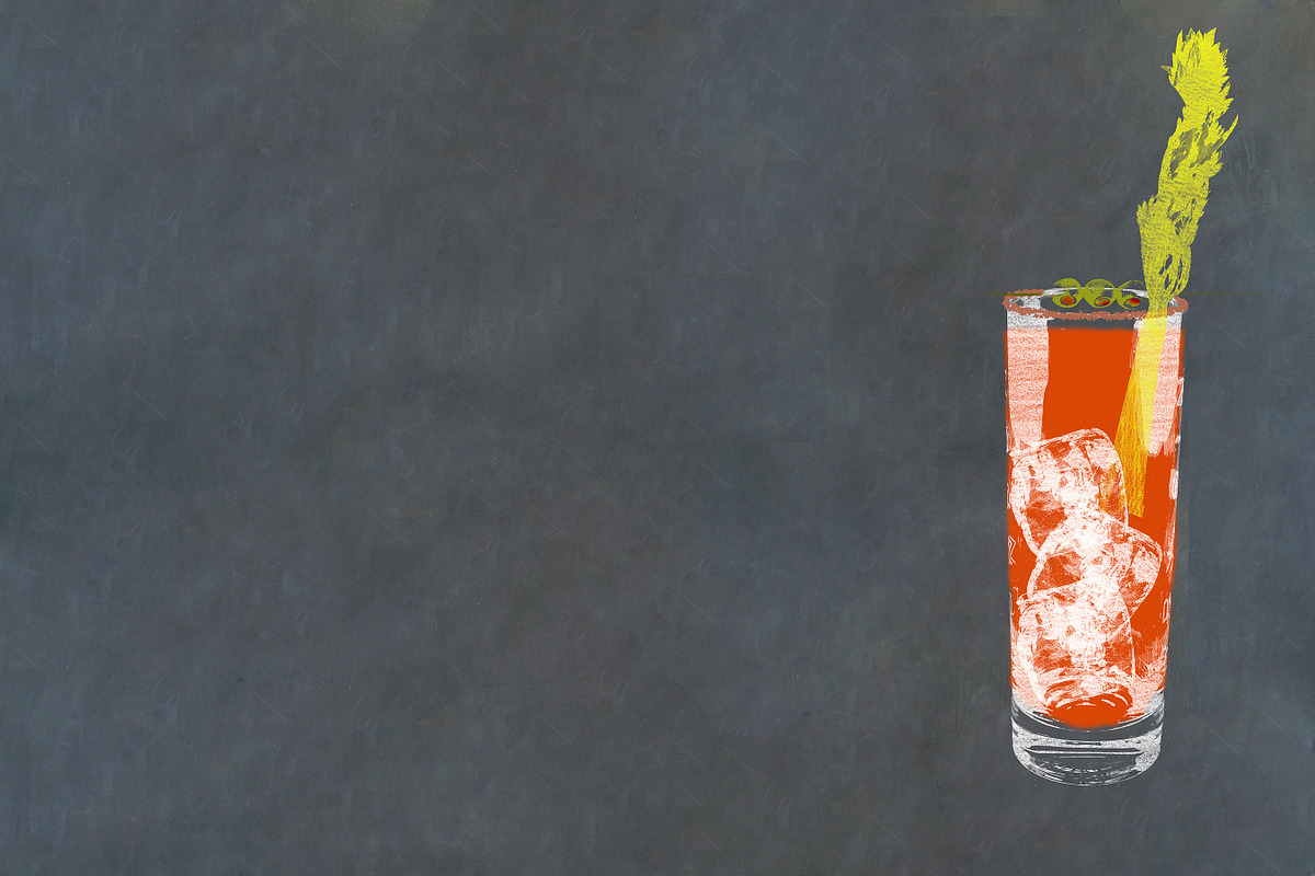 Classic Cocktail Chalkboard Sketches, an Object Illustration by karenfoleyphoto (Photo 4 of 30)