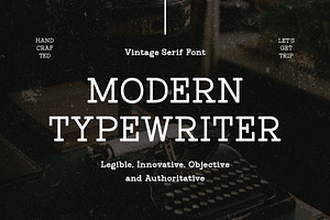 Untold History - Typewriter Font