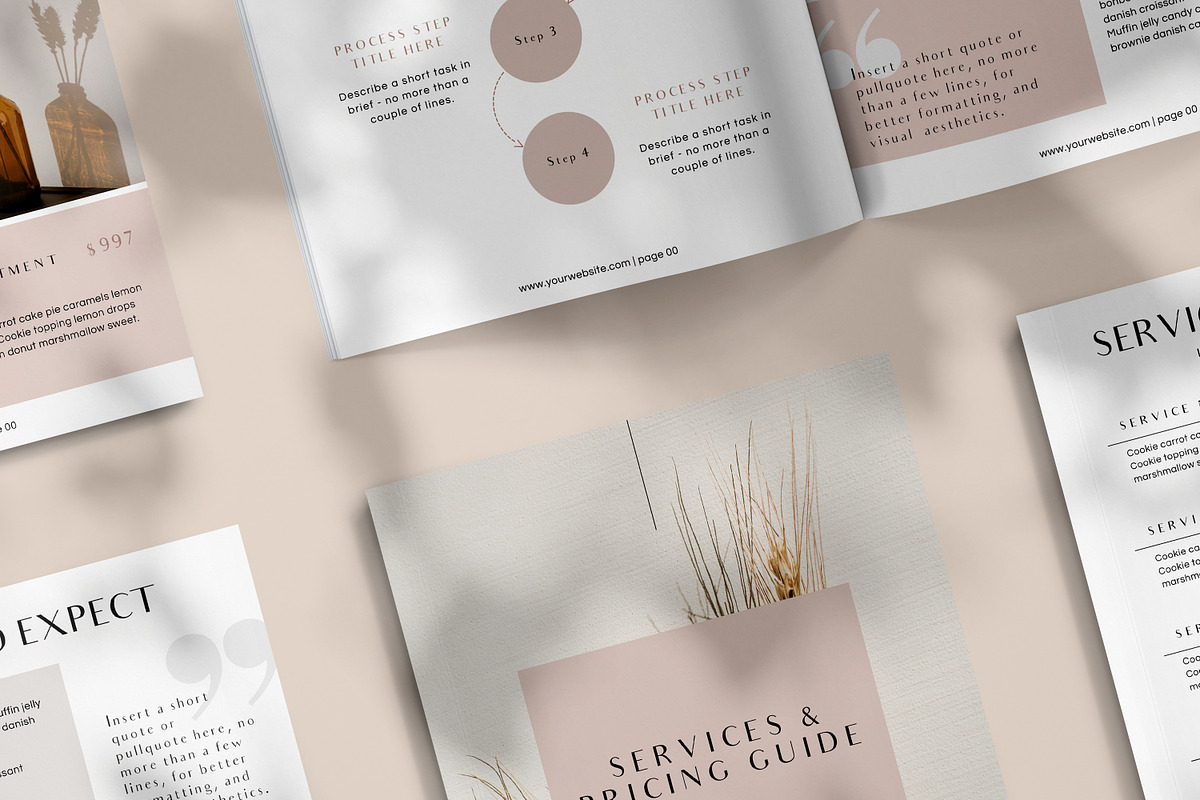 Services & Pricing Template | JANE, a Brochure Template by Studio Next (Photo 5 of 14)