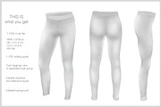 Unisex Leggings Mock Up, a Bottom Mockup by Mockup Up! (Thumbnail 4 of 4)