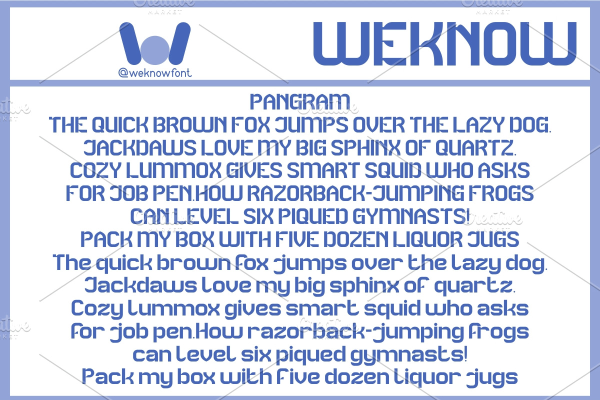 Slide Show font, a Sans Serif Font by weknow (Photo 6 of 8)